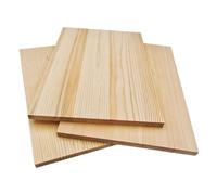 Lot de 3 planches de bois rectangulaires en bois brut brut pour travaux manuels, 30 x 20,1 x 1 cm, blocs de bois vierges pour sculpture, peinture et gravure
