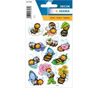Lot de 3 planches de stickers décoratifs Motif abeilles amusantes