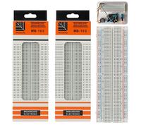 Lot de 3 planches d'essai 830 points avec 830 trous, sans soudure, pour prototypage, projets de bricolage et de microcontrôleur