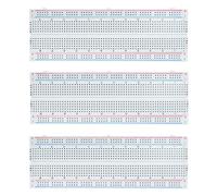 Lot de 3 planches d'expérimentation 830 points sans soudure pour Arduino - Planches à pain électroniques pour circuits et projets