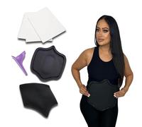 Lot de 3 Planches en Mousse Lipo avec Planche de Compression Abdominale, Fournitures Post-Chirurgie Post-Chirurgie avec Panneau arrière de Moulage en Bois, Tabla Moldeadora pour l'abdomen