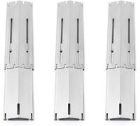 Lot de 3 plaques de Chauffage universelles de Rechange réglables et résistantes en Acier Inoxydable pour Barbecue à gaz, étend de 30,5 cm à 53,3 cm