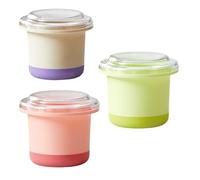 Lot de 3 plateaux à glace colorés adaptés à la machine à boissons congelées, moules hermétiques pour stocker la neige fondue et les cocktails, ensemble de plateaux à glace