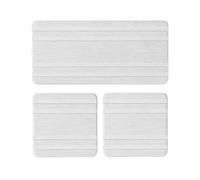 Lot de 3 plateaux de séchage en pierre naturelle pour une gestion efficace de l'eau dans la baignoire et l'évier (blanc)