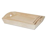 Lot de 3 Plateaux en Bois de balse Angle Ouvert