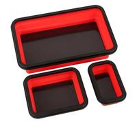 Lot de 3 plateaux rectangulaires démontables en silicone pour le travail du bois pour vis et petits articles