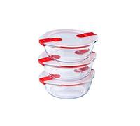 , lot de 3 plats ronds cook & heat 20 x 18cm