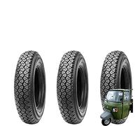 Lot de 3 pneus 4,50 - 10 C pour Vespa Piaggio MP501 - MP601 - 76L 8 toiles M+S