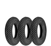 Lot de 3 pneus universels 3.00-10 pneus compatibles avec Vespa d'époque 50 Special XL Rush 50 PK XL2 HP
