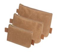 Lot de 3 pochettes à outils en toile avec fermeture éclair pour organiser le matériel d'outils et accessoires Sac à outils d'atelier