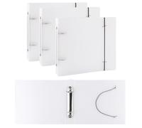 Lot de 3 pochettes de rangement transparentes de 19,8 x 17,3 cm pour timbres, gaufrage, biscuits, pochoirs, pochettes de rangement, papier cartonné. La distance entre le classeur de rangement à 2