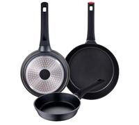 Lot de 3 poêles 20-24-28cm San Ignacio en fonte d'aluminium.