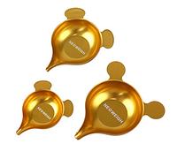 Lot de 3 poêles à poudre pour recharger, taraud, bec étroit, poêle en aluminium à utiliser avec échelle, plateau de mesure de poudre et de liquide, poêle pour distributeur de poudre, plats de pesée, bateaux de pesée en métal