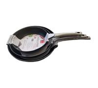 Lot de 3 poêles BAUMALU - Black edition - 24 / 28 / 32 cm en Aluminium