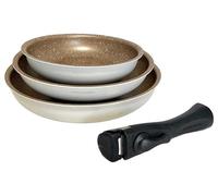 Lot de 3 poêles en aluminium avec poignée amovible Arthur Martin : 1