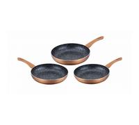 Lot de 3 Poêles en pierre 20 24 28cm Induction cuivre Cenocco CC2001-COP Cenocco