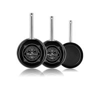 Magefesa Lot de 3 Poêles Induction 20-24-28 cm, Revêtement Antiadhésif sans PFOA