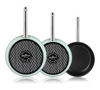 Lot de 3 Poêles Induction Magefesa 22-26-30 cm, Revêtement Antiadhésif sans PFOA Nordic Vert