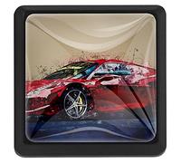 Lot de 3 poignées de tiroir carrées avec vis Motif voiture de course