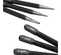 Lot de 3 poinçons de centrage robustes pour un marquage précis des trous, 1 5 mm, 2 mm, 3 mm, poignée facile à prendre en main