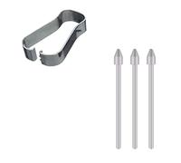 Lot de 3 pointes de stylet de rechange pour Samsung Z Fold 5 (gris) + 1 pince à épiler