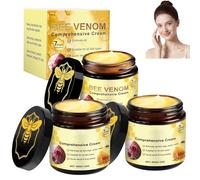 Lot de 3 pommades d'abeille, crème complète de venin d'abeille, crème professionnelle de venin d'abeille, crème de poison d'abeille pour tous les types de peau