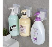 Lot De 3 Porte-Bouteilles De Gel Douche ¿ Crochets Muraux Autocollants Pour Salle De Bain Et Cuisine ¿ Solides, Durables Et Faciles À Installer