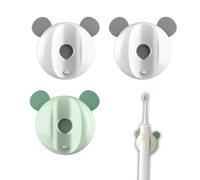 Lot de 3 porte-brosses à dents électriques - Support mural compatible avec têtes de brosse à dents Oral B - Support magnétique pour brosse à dents électrique - Pour salle de bain