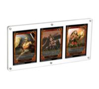 Lot de 3 porte-cartes magnétiques en acrylique pour cartes de sport, cartes à collectionner