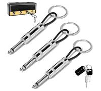 Lot de 3 Porte-Clés mural Métal Guitare Keychain Porte-Clés Mural pour Guitare Marshall Jack Rack