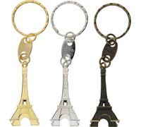 -lot de 3 porte-clés Tour Eiffel en métal