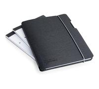 Lot De 3 Porte-Documents - Avec Rabat - Format A5 - Noir - Bloc Inclus - Rapesco