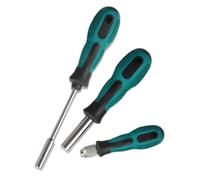 Lot de 3 porte-embouts de tournevis hexagonaux 1/4" pour une efficacité avec des changements rapides et des caractéristiques magnétiques - Poignée de changement rapide