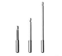 Lot de 3 porte-embouts de tournevis magnétiques 60 mm 100 mm 150 mm en acier au carbone pour outils électriques