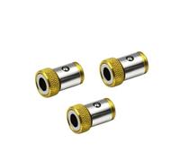 Lot de 3 porte-embouts magnétiques professionnels | 1/4" en alliage hexagonal avec anneau magnétique intégré et revêtement anti-corrosion pour embouts de tournevis Phillips et standard (3 pièces)