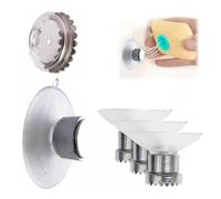 Lot de 3 Porte-Savon Magnétique, Ventouse, Distributeur Savon Sans Perçage, Plaques de Savon Magnétiques, Aimant pour Cuisine et Salle de Bain