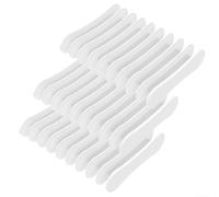 Lot de 3 porte-savons en silicone pour salle de bain et cuisine avec plateau de drainage, noir/gris/bleu/blanc, 9,8 x 7,5 x 2 cm (blanc)