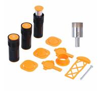 Lot de 3 porte-serviettes cachés carrelés - Mécanisme d'ouverture caché par bouton pression - Intégration sans couture dans les surfaces carrelées