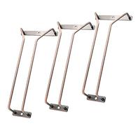 Lot de 3 porte-verres à vin en acier inoxydable à suspendre sous armoire de 24,5 cm Bronze