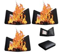 Lot de 3 portefeuilles magiques de qualité supérieure pour magiciens, accessoires de spectacle de rue, accessoires de spectacle de rue pour magiciens adultes et amateurs de spectacles de magie