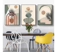 Lot de 3 posters Bohémiens - Ensemble de posters esthétiques avec plantes - Art moderne abstrait - Décoration murale bohème - Images sans cadre (Poster-08, 60x90 cm*3 pièces)