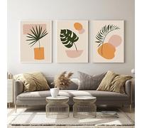 Lot de 3 Posters d'art Abstrait géométrique - Style bohème Moderne médiéval pour Chambre à Coucher et Salon - Impression d'art- Peinture décorative - sans Cadre,30x40cm