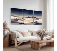 Lot de 3 Posters Muraux Résumé Montagne Impressions sur Toile, Tableau de Minimaliste Dunes pour Chambre à Coucher Salle à Manger, Moderne Décorative Murale (Impression non Encadrée), 30x40cmx3