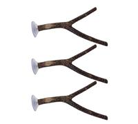 Lot de 3 poteaux réglables pour perroquets - Jouet interactif pour les voyages en plein air - Support de jeu durable