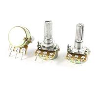 Lot de 3 potentiomètres rotatifs 100 K Ohm B100K à 3 bornes 100 K Ohm