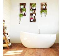 Lot de 3 Pots de Fleurs muraux à Suspendre pour Plantes d'intérieur, Support de Plantes, Plantes Grasses, Jardin Vertical. Grande décoration Murale pour Salon, décoration de Chambre pour Adolescents
