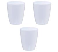 Lot de 3 pots pour orchidées avec réserve d'eau - Orchidea blanc 2 litres