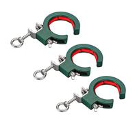 Lot de 3 poulies de câble avec cadre en acier résistant à la corrosion - Rouleaux de fixation faciles à visser - Idéal pour l'alignement droit ou d'angle - Rouleau de chemin de câbles amélioré