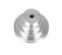 Lot de 3 poulies pagode en aluminium pour perceuse à perceuse Z4116, poulie de transmission à 4/5 étapes pour courroie trapézoïdale de type A, accessoire d'entraînement d'arbre moteur, argent 14 mm