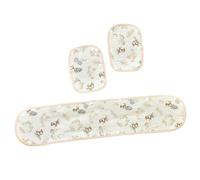 Lot de 3 poussettes pour bébé avec guidon et bandoulière en coton doux et respirant - Accessoire pour une protection confortable - Rembourrage en coton